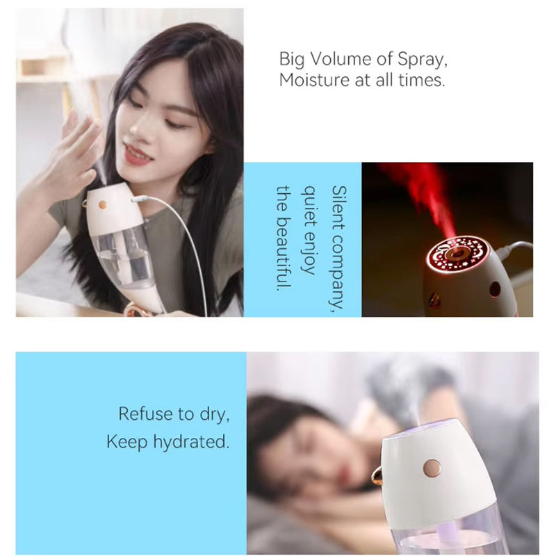 Model 821 Bird-Shaped Humidifier Manufacturer, 250ml Cute Desk Humidifier with Rotating Base