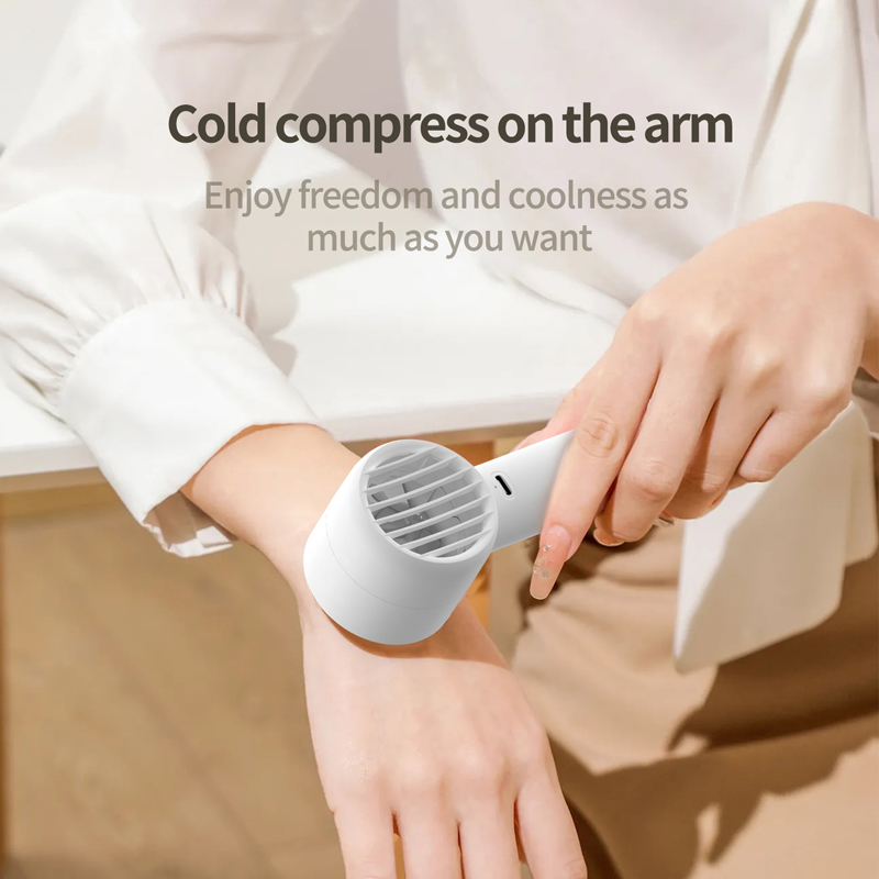 Model 135 Rechargeable Handheld Fan Manufacturer, 2000mAh Portable Mini Fan with 3 Colors