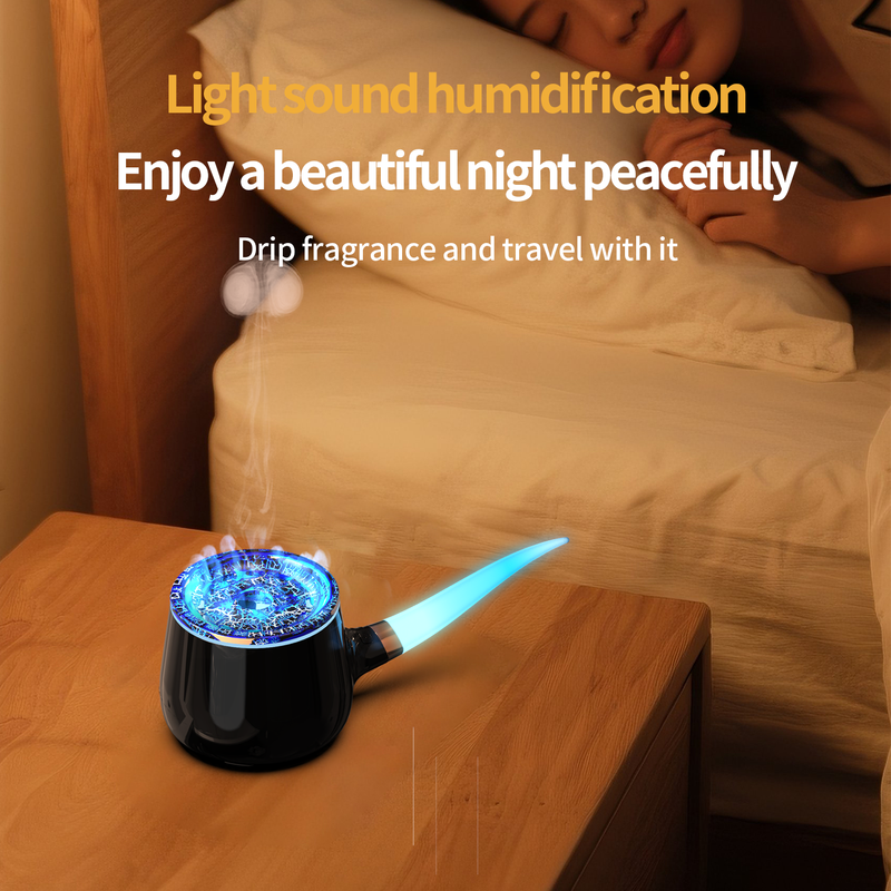 HX-X109 Pipe Aroma Diffuser Manufacturer, Multi-Spray Humidifier with Flame Lava Light