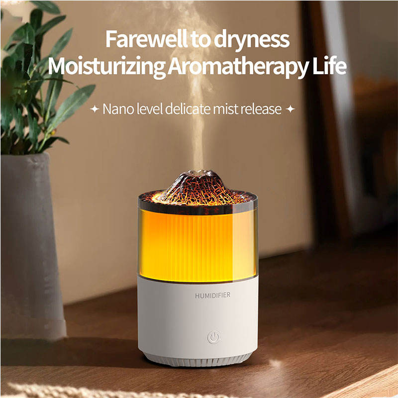 31 Volcano Aroma Diffuser Manufacturer, 200ml Humidifier with Nano Mist & Lava Light