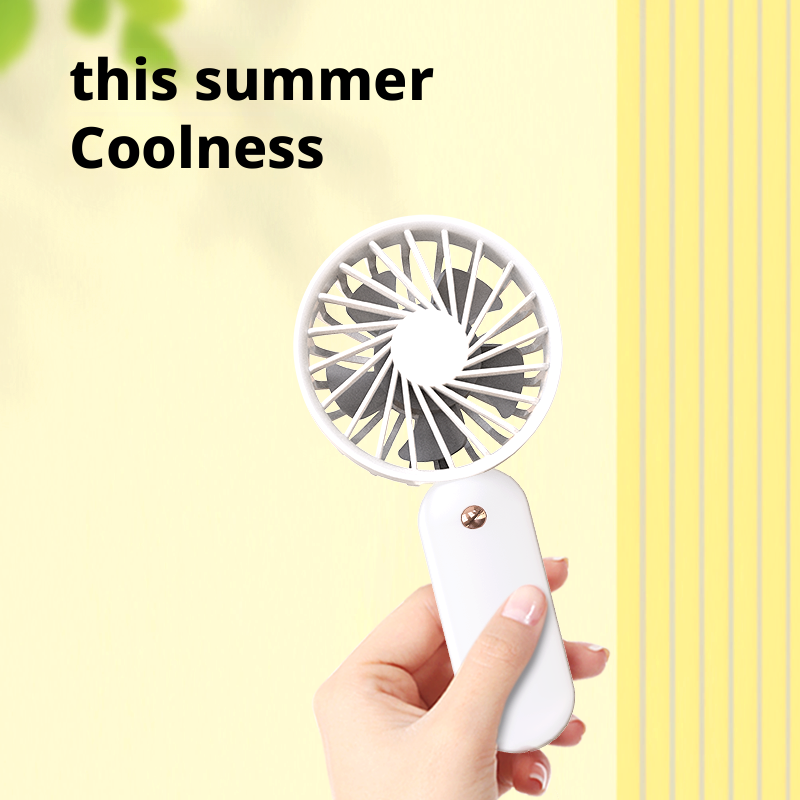 Model 932 USB Rechargeable Mini Handheld Fan, OEM/ODM Supported, Personal Cooling Fan