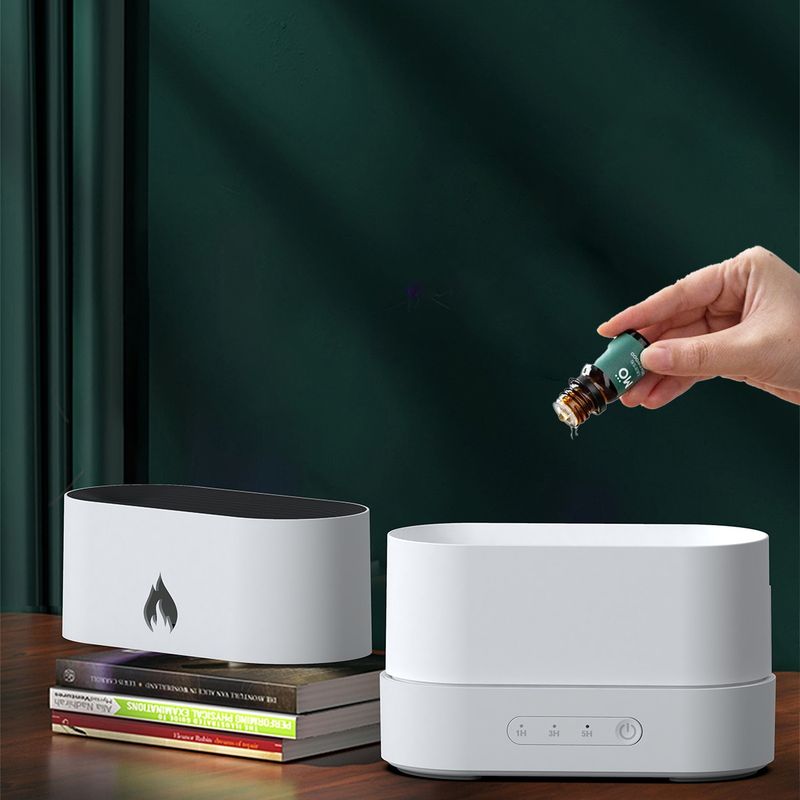 V20 Flame Aroma Diffuser Manufacturer, 250ml Humidifier with Realistic Firelight Effect