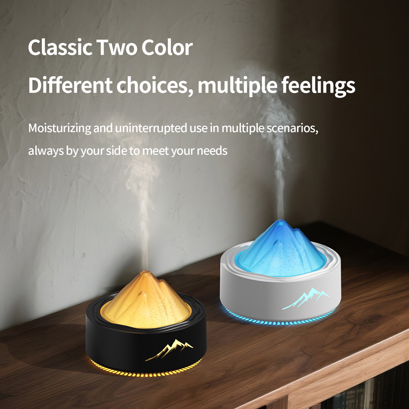 HX-X318 Mount Fuji Aroma Diffuser Manufacturer, 100ml Humidifier with RGB Ambient Light