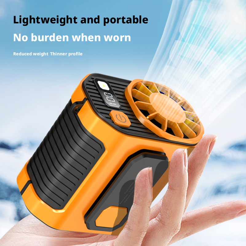 Model M336 High-Speed Waist Fan Manufacturer, 5000mAh Ultra-Long Battery Life Clip-On Fan