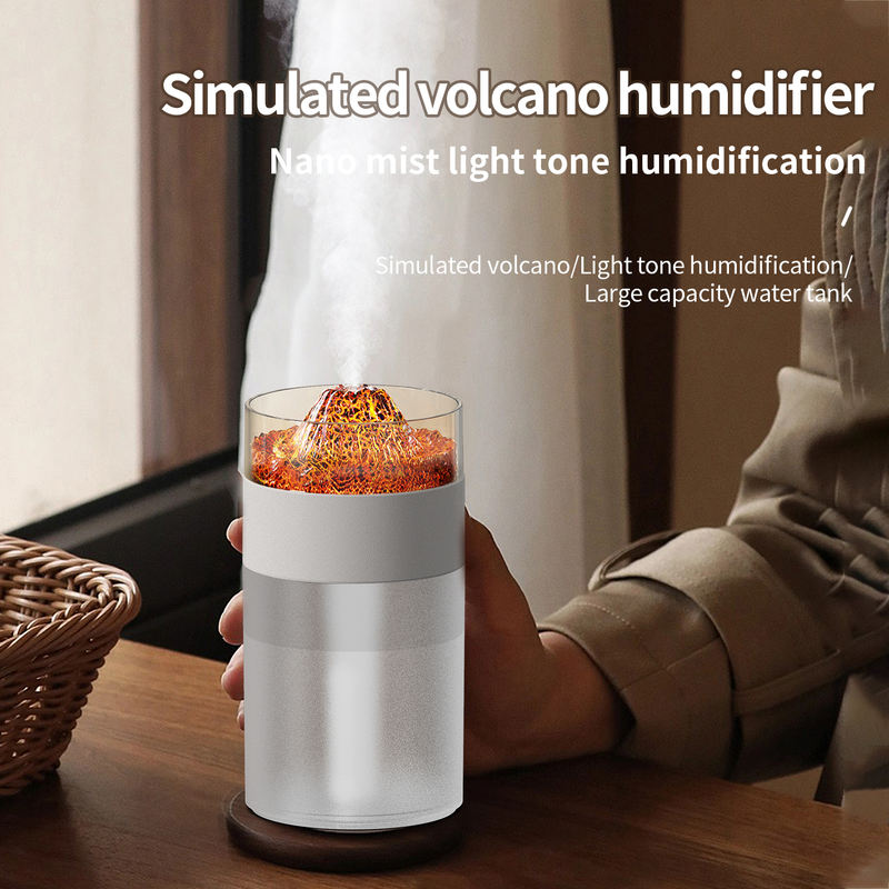 Model 856A Volcano Humidifier Manufacturer, 250ml Desktop Humidifier with Ultrasonic Atomization