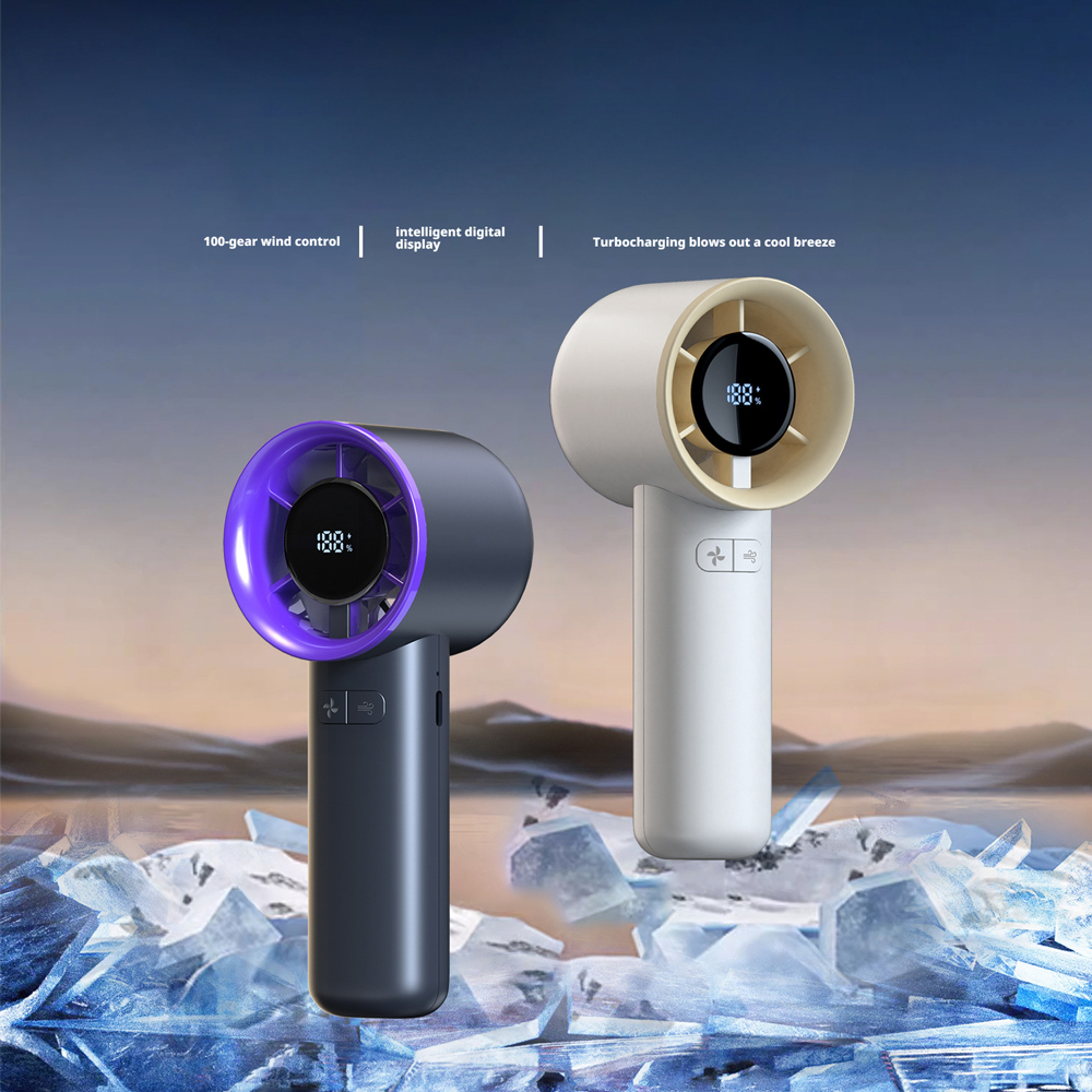 Model HX-F360 USB Rechargeable Handheld Fan, OEM/ODM Supported, Personal Cooling Fan for Summer