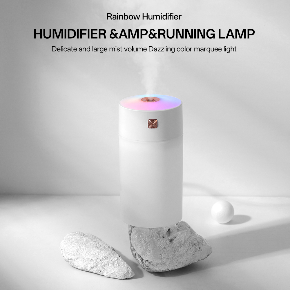 LA-0627 Humidifier Manufacturer, 300ml Mini USB Humidifier with Rainbow LED Light