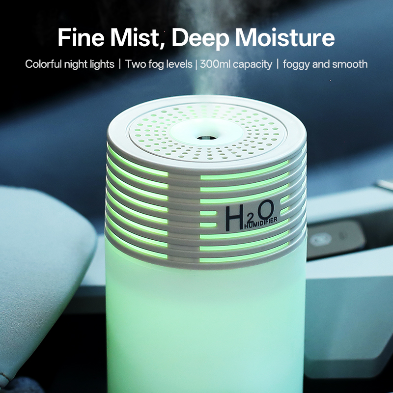 LA-0625 Humidifier Manufacturer, 300ml Mini USB Humidifier with Sleek Ribbed Design