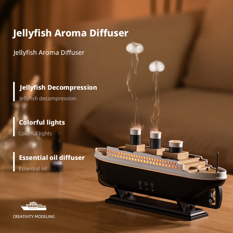 299 Steamship Aroma Diffuser Manufacturer, 250ml Humidifier with Pickup Light & Remote