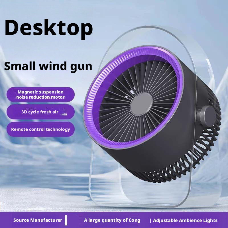 Model HX-F316A Stylish Desk Fan Supplier, Bulk Orders Supported, with Transparent Frame