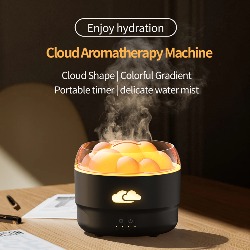 167 Cloud Aroma Diffuser Manufacturer, 280ml Humidifier with Colorful Flowing Light