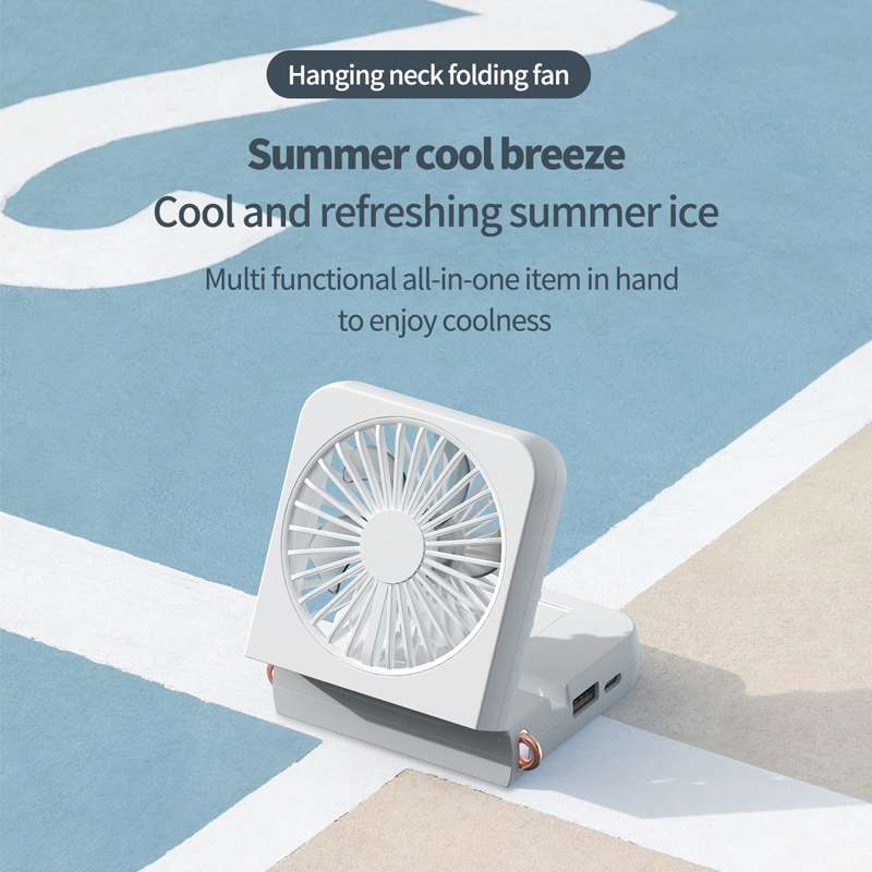 Model 146 Ultra-Thin Portable Fan, OEM/ODM Supported, White/Pink/Green Options