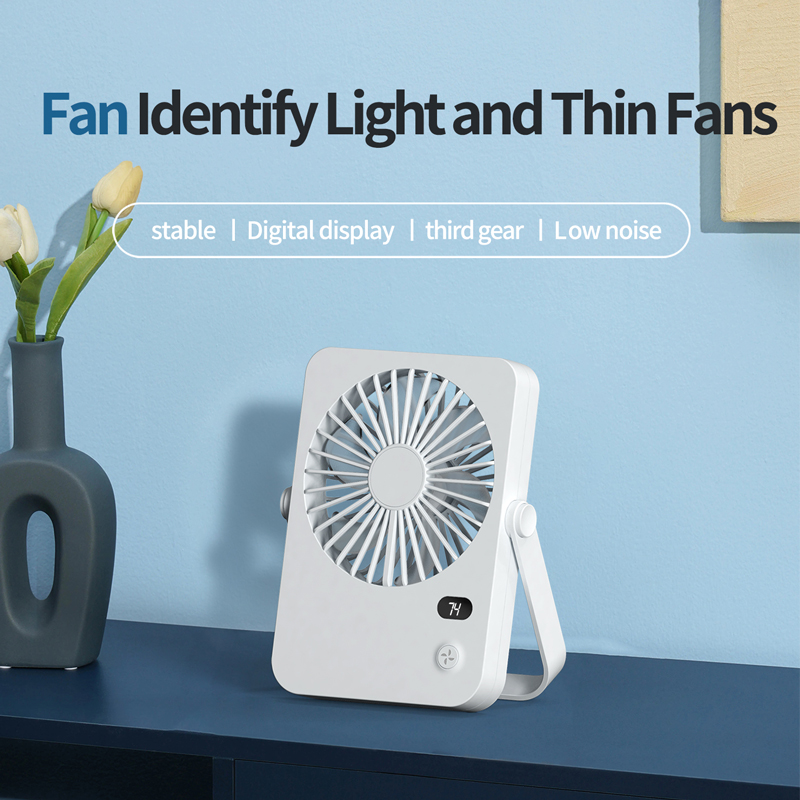 Model 180 Ultra-Thin Portable Fan, OEM/ODM Supported, with 1200mAh Battery