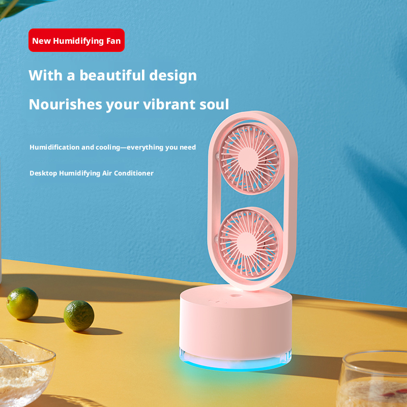 Model 922 Stylish Cooling & Humidifying Fan, OEM/ODM Supported, White/Pink/Blue Options