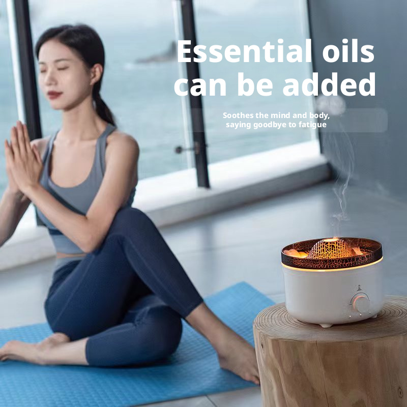 V21A Volcano Aroma Diffuser Manufacturer, 560ml Humidifier with Lava Mist & Light