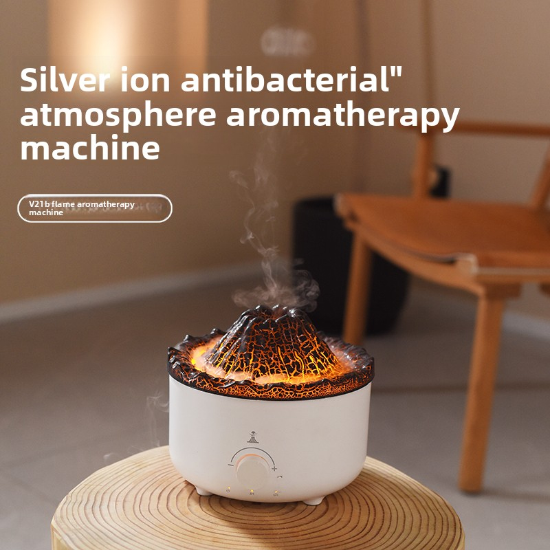 V21B Volcano Aroma Diffuser Manufacturer, 560ml Humidifier with Ultra-Realistic Lava Effect