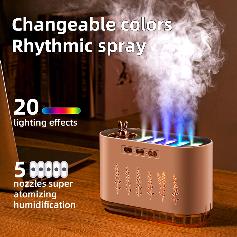 LA-0649-1 Rhythm Sensing Lavender Aroma Humidifier Manufacturer, 700ml Large-Capacity
