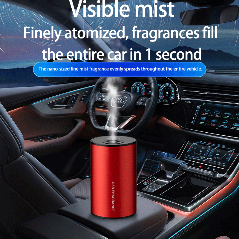 LA-0654 Waterless Car Aroma Diffuser Manufacturer, 10ml Aluminum Alloy Design