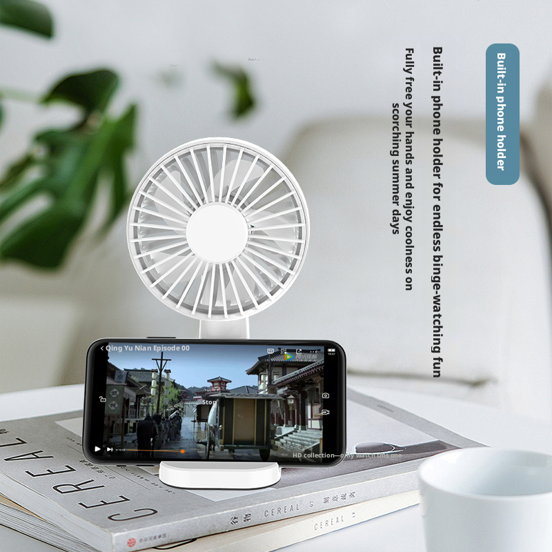 Model 801 Desktop-Compatible Handheld Fan Supplier, Pastel Color Options, Bulk Orders Supported