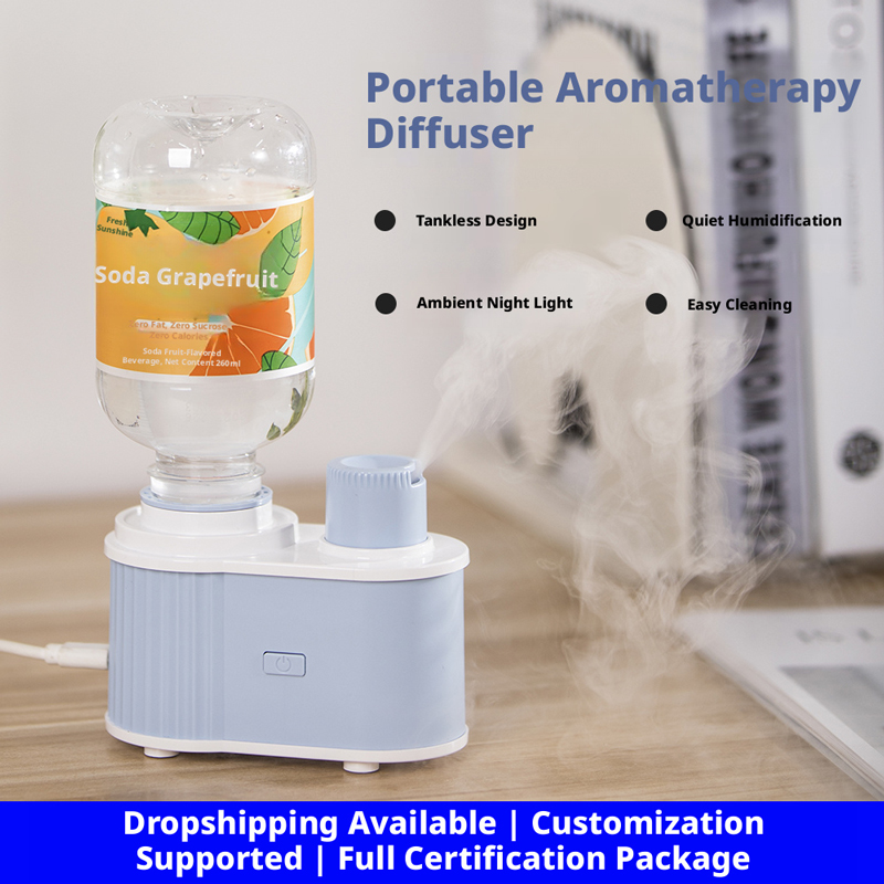 LA-0637 Bottle Base Aroma Humidifier Manufacturer, Customizable Water Container Design