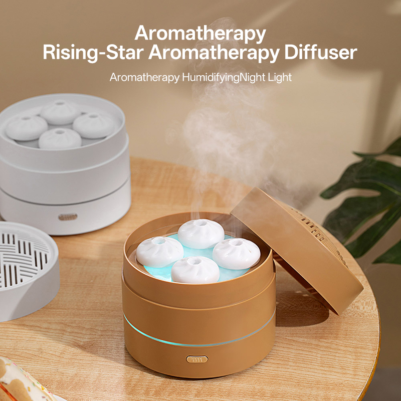 LA-0628 USB-Powered Essential Oil Diffuser, Traditional Chinese Dim Sum Basket Effect