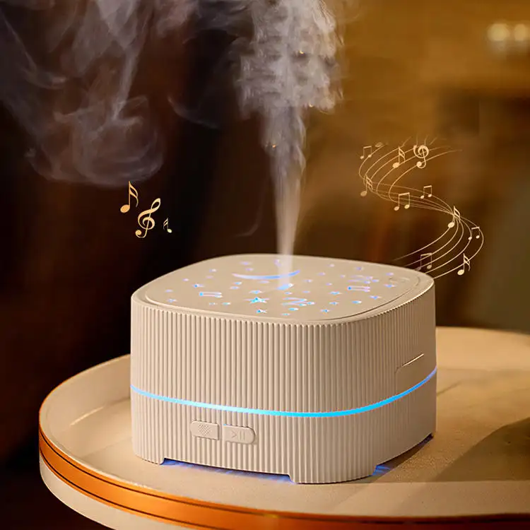 Model LA-0907 Bluetooth Speaker Aroma Diffuser Manufacturer, 500ml Humidifier with 360° Sound