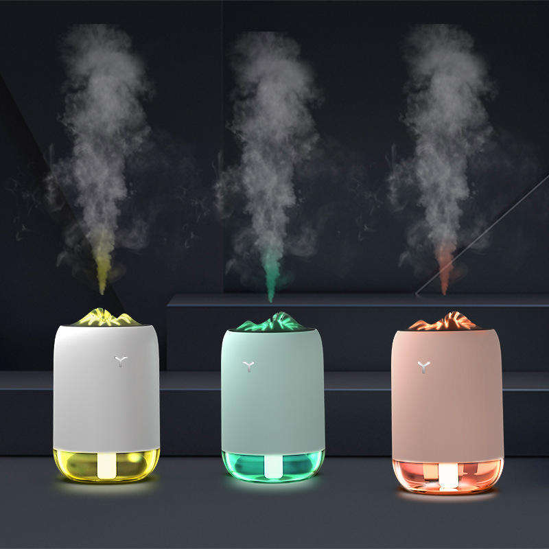 Model 902 Mountain Design Humidifier Manufacturer, 260ml Portable Cool Mist Humidifier with LED Light