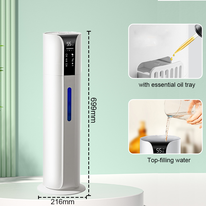 Model BZT-119B 9L Large Capacity Humidifier Manufacturer, Floor-Standing Top-Fill Humidifier with Smart Humidity Control