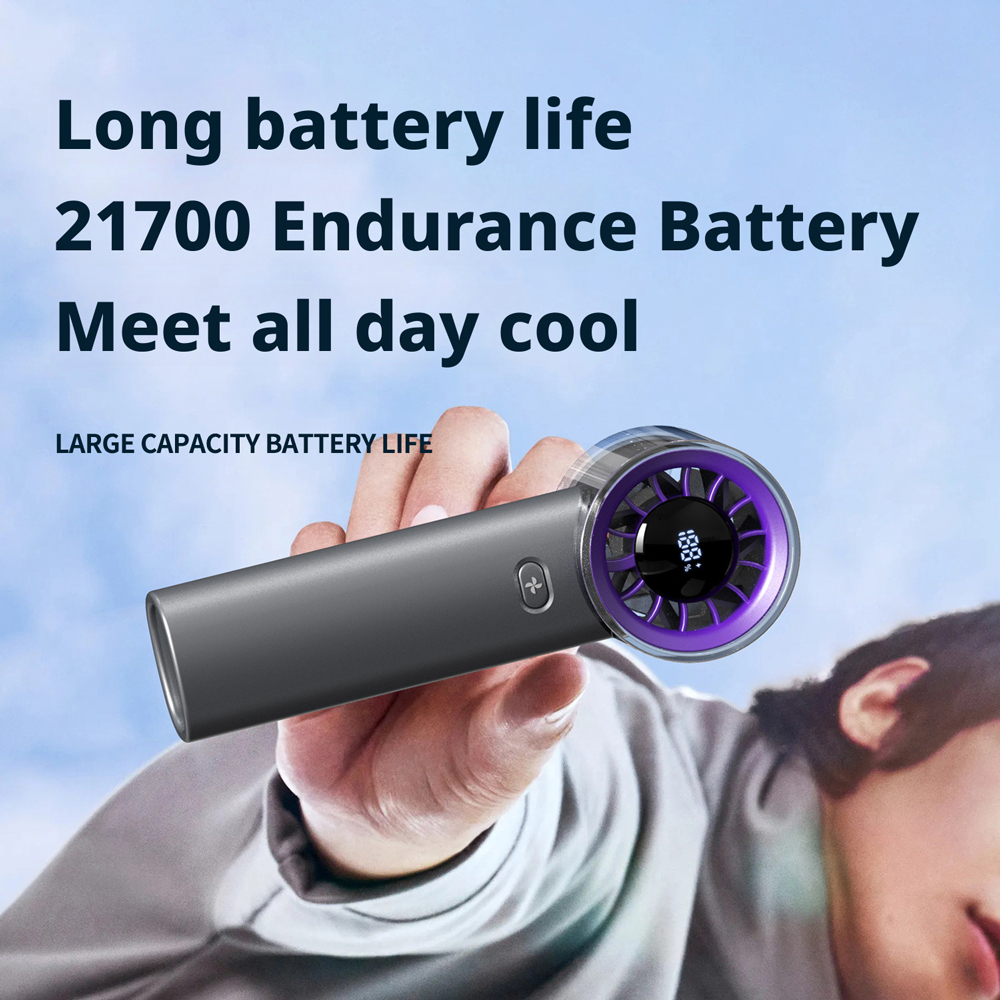 Model HX-F369 Handheld Fan Manufacturer, 3000mAh USB Rechargeable Mini Fan, 3 Colors Available