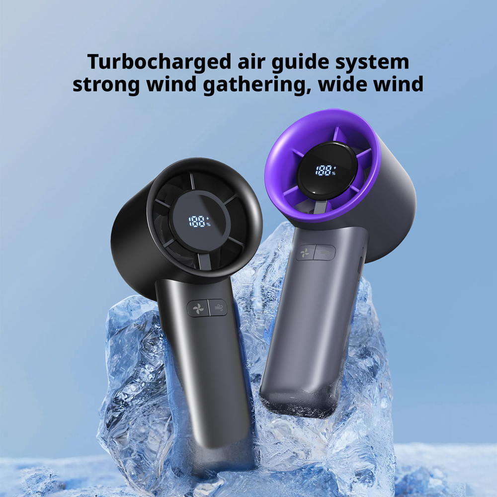 Model HX-F360 USB Rechargeable Handheld Fan, OEM/ODM Supported, Personal Cooling Fan for Summer