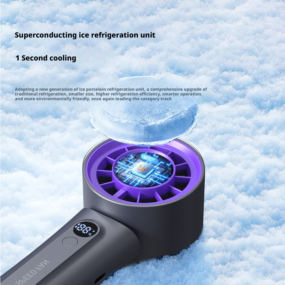 Model HX-F326 USB Rechargeable Handheld Fan, OEM/ODM Supported, Personal Cooling Fan for Summer