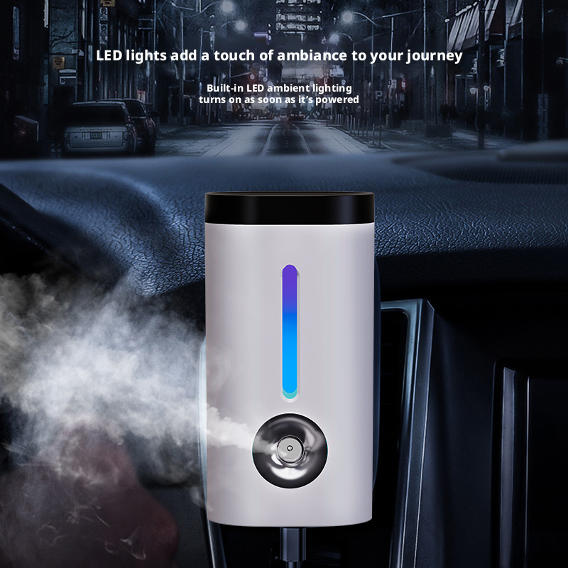 Model 907 Car Humidifier Manufacturer, 100ml Mini USB Humidifier with LED Light Strip