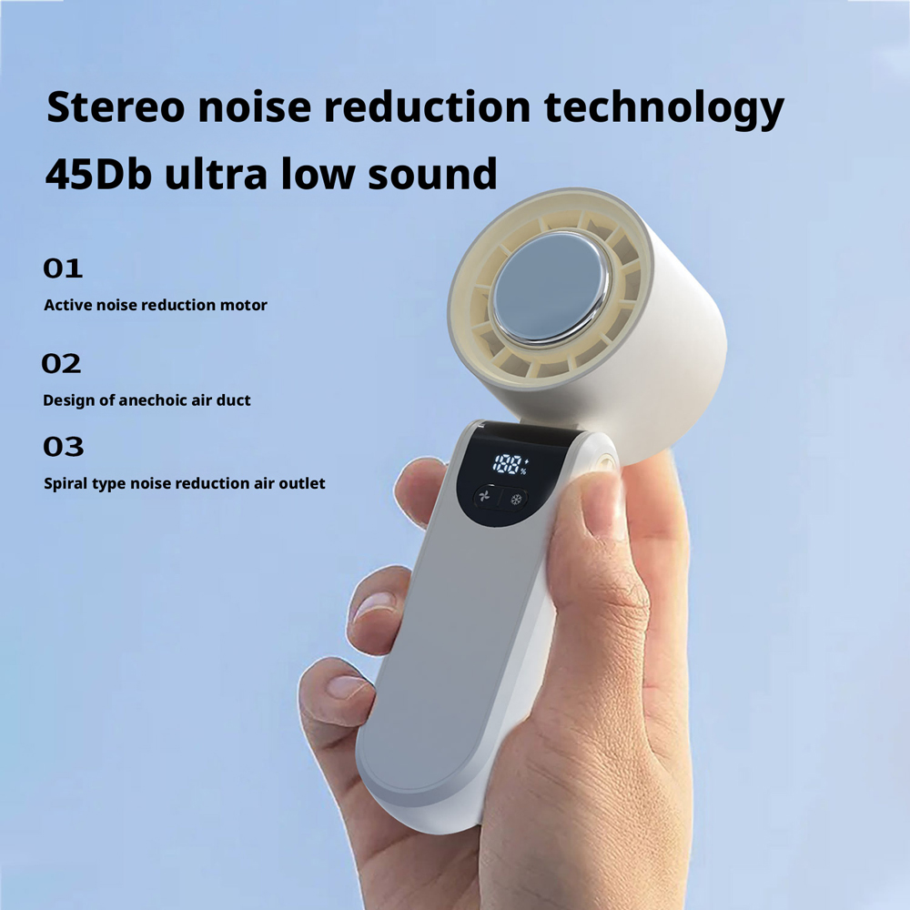 Model HX-F330 USB Rechargeable Handheld Fan, OEM/ODM Supported, Personal Cooling Fan for Summer