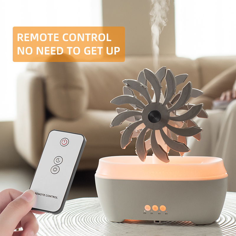 278/V57 Windmill Aroma Diffuser Manufacturer, 300ml Rotating Humidifier with Remote Control