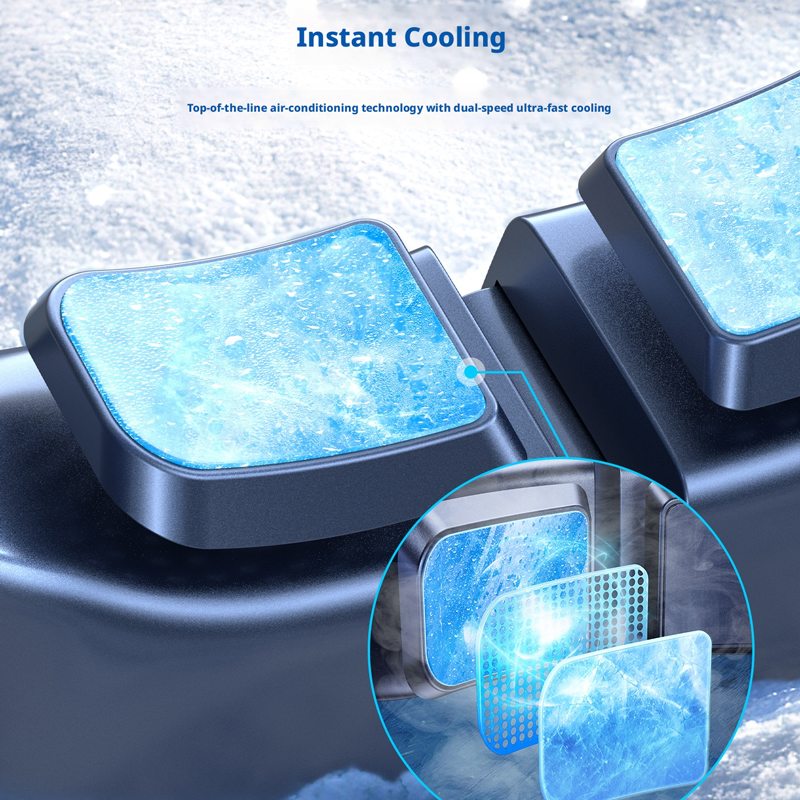 Model TC25 Long-Lasting Neck Fan, OEM/ODM Supported, with 3-Speed Control & Screen