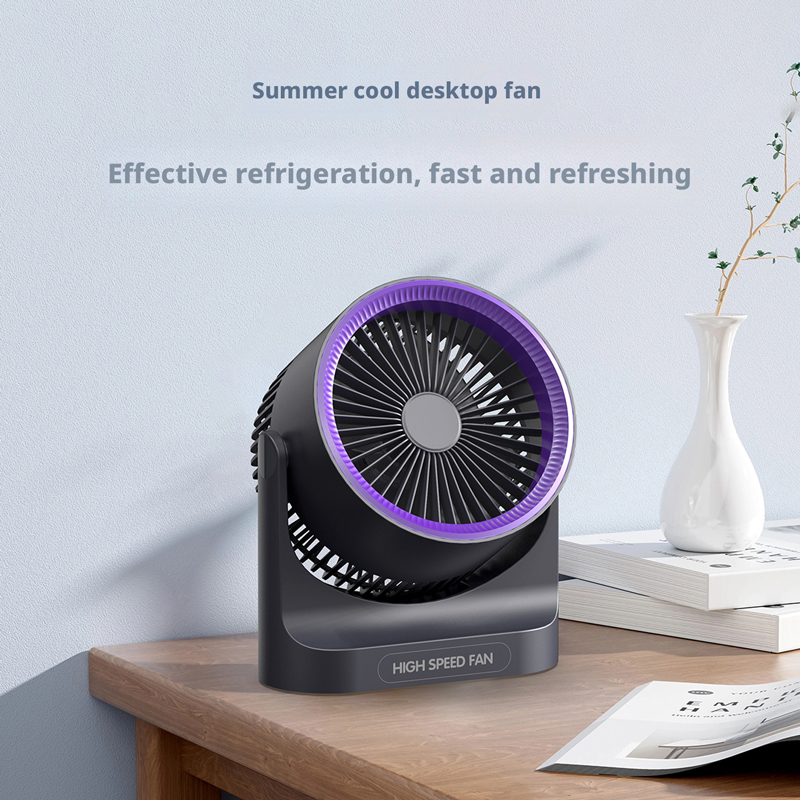 Model HX-F316 Stylish Desk Fan Supplier, Bulk Orders Supported, LED Light Feature