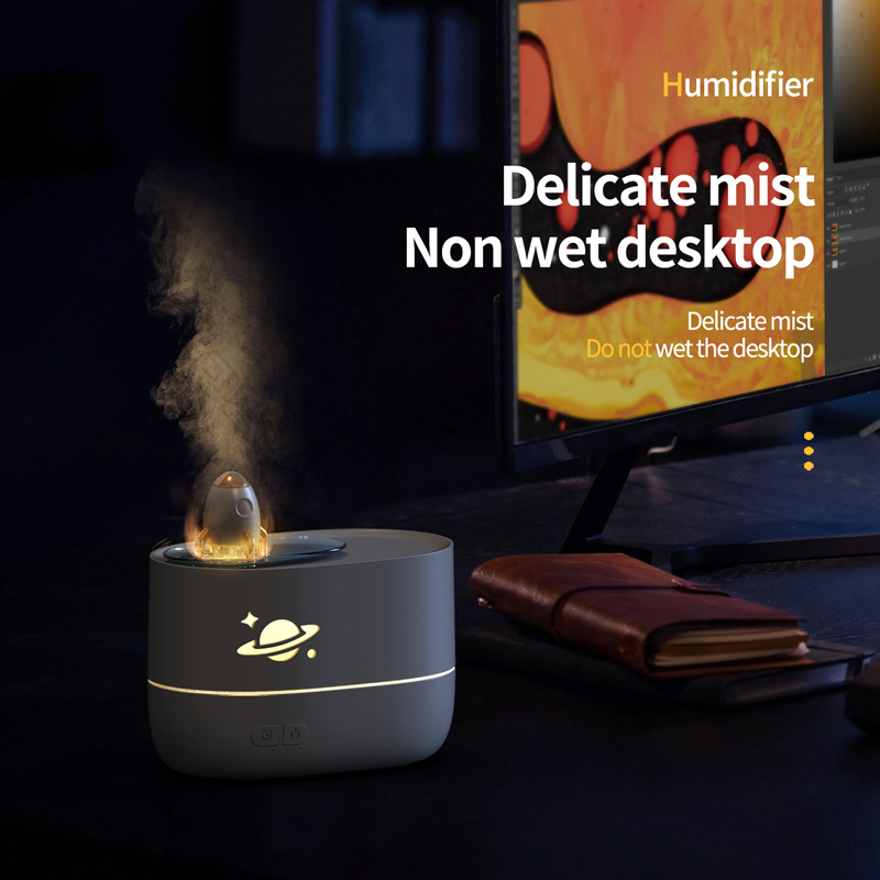 162 Rocket Aroma Diffuser Manufacturer, 350ml Silent Humidifier for Sleep