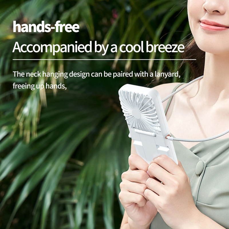 Model 146 Ultra-Thin Portable Fan, OEM/ODM Supported, White/Pink/Green Options