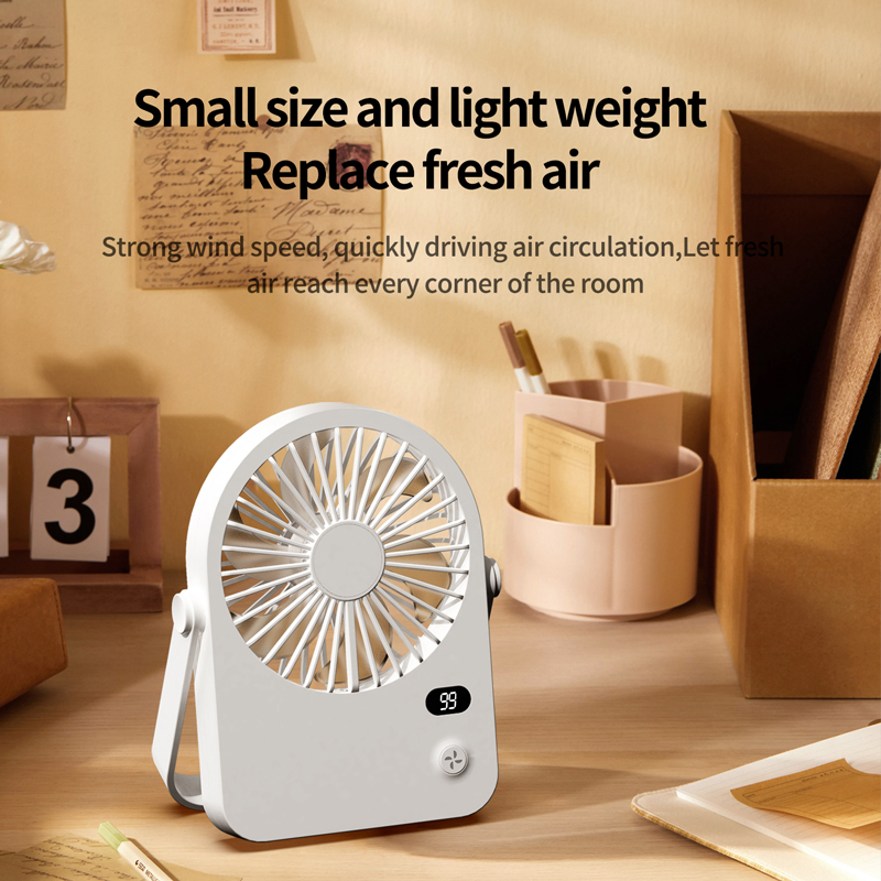 Model 181 Ultra-Thin Stylish Fan, OEM/ODM Supported, White/Pink/Cream Options