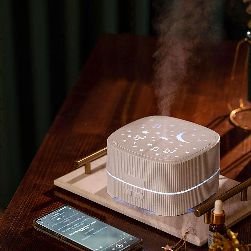 Model LA-0907 Bluetooth Speaker Aroma Diffuser Manufacturer, 500ml Humidifier with 360° Sound