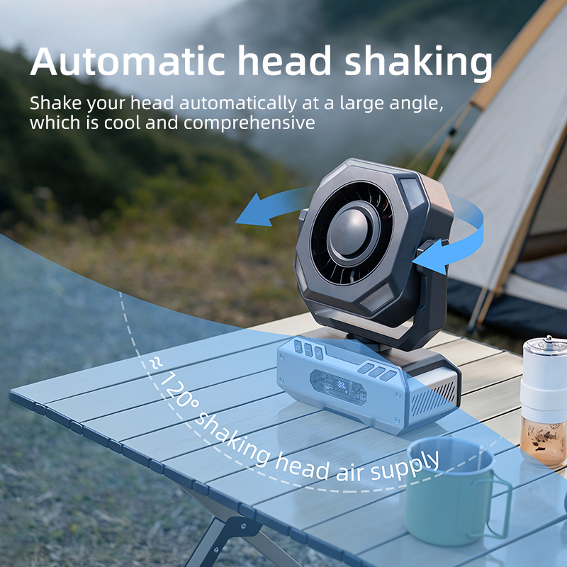 Model F20 Outdoor Fan Manufacturer, 8000mAh Battery, All-in-One Design