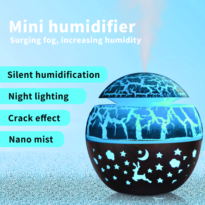 Model QH215-1/QH215-2 Desktop Humidifier, 35ml/H Quiet Mist Humidifier, Timing Function for Home & Office
