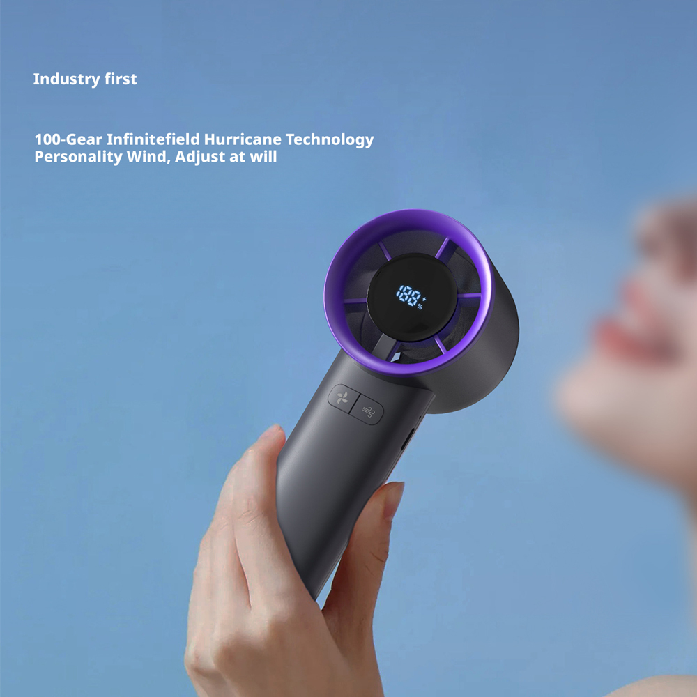Model HX-F360 USB Rechargeable Handheld Fan, OEM/ODM Supported, Personal Cooling Fan for Summer