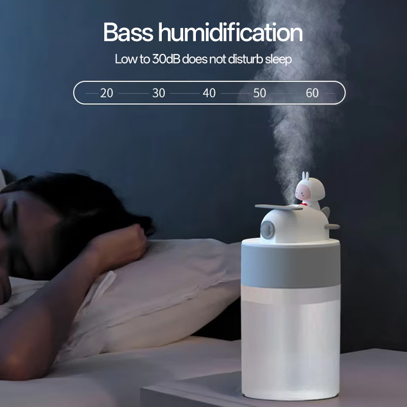Model D855 Humidifier Manufacturer, 250ml Cute Cartoon Humidifier with Bunny/Deer Figure