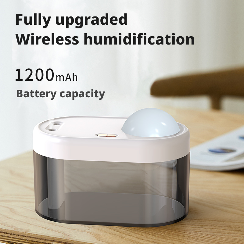 Model 908C Humidifier Manufacturer, 1000ml Rechargeable Humidifier with Star Projection Night Light
