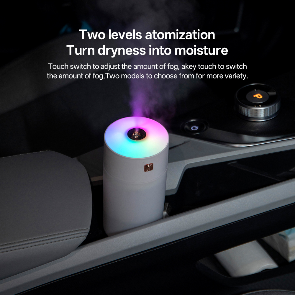 LA-0627 Humidifier Manufacturer, 300ml Mini USB Humidifier with Rainbow LED Light
