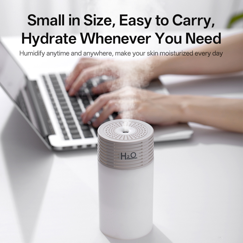 LA-0625 Humidifier Manufacturer, 300ml Mini USB Humidifier with Sleek Ribbed Design