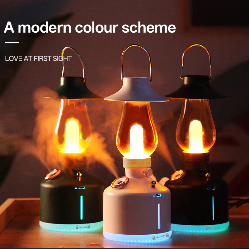 LA-0621-1 Humidifier Manufacturer, 280ml Rechargeable Lantern-Style Humidifier with LED Light