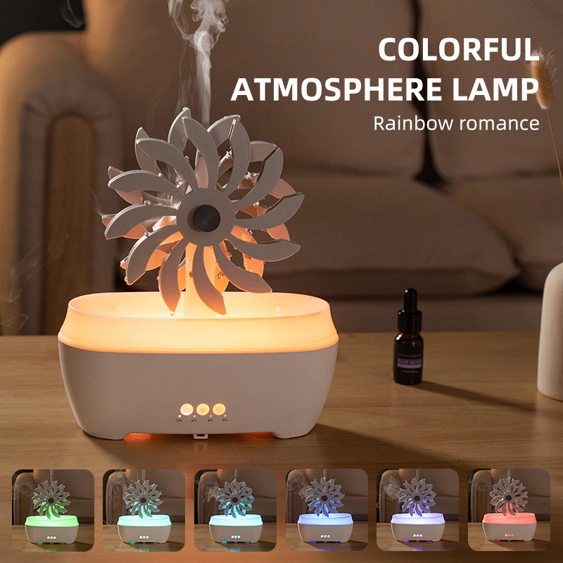 278/V57 Windmill Aroma Diffuser Manufacturer, 300ml Rotating Humidifier with Remote Control