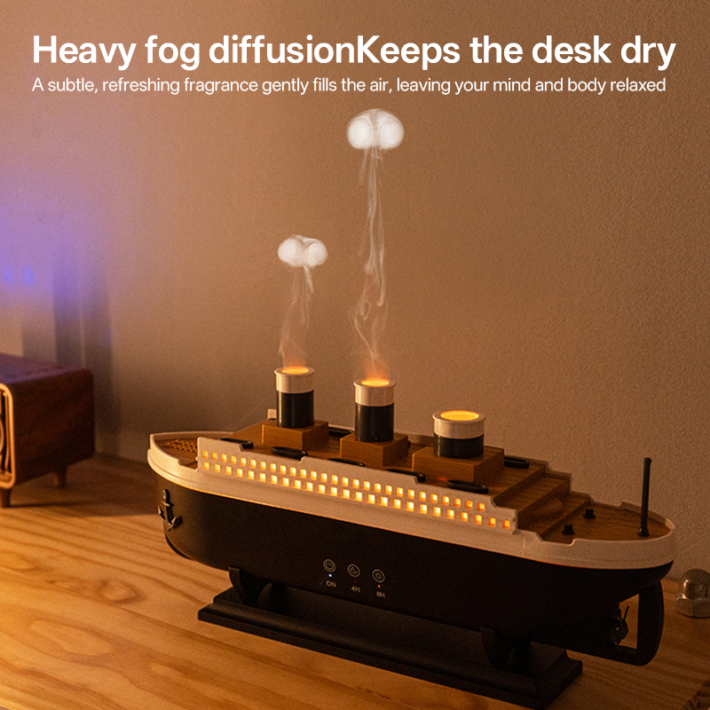 299 Steamship Aroma Diffuser Manufacturer, 250ml Humidifier with Pickup Light & Remote